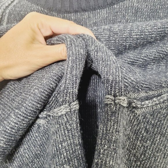 Dissident Core Gray Men Wool Blend Knit Pullover Cozy Preppy Grandpa Cottagecore - Picture 6 of 11
